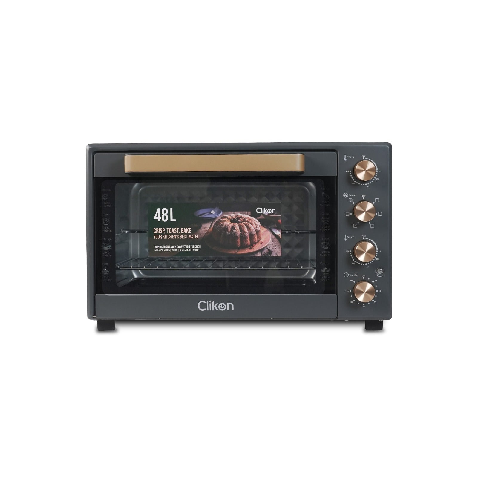 Clickon Toaster Oven 48L 1900W CK4361